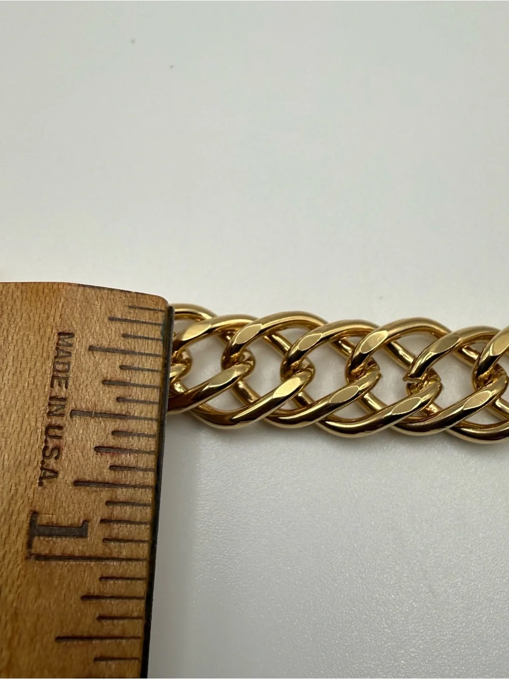Kenneth Jay Lane Polished Gold-Tone Double Link Necklace